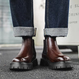 Zingj Boots Men's Winter British Style Chelsea Men's Boots