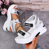 Sports Sandals Women Wear 2025 New Summer Drill Thick Bottom Magic Stick Soft Bottom Roman Beach