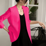 Suit Spring And Autumn New Cushion Shoulder Casual Fashion Temperament Slimming Professional OL Small Suit Coat