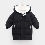 Coat Winter Teenage Baby Boys Girls Cotton-padded Parka & Coats Thicken Warm Long Jackets Toddler Kids