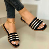 Zingj Ebay Sandals 2023 New Flat Plus Size Outdoor Slipper Woman- Outfit