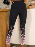 Stretch High Waist Casual Printing Fashion