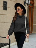 Coat 2022 Autumn Winter New Korean Version Fashion Street Style Long-sleeved Turtleneck Pullover Knitwear Sweater