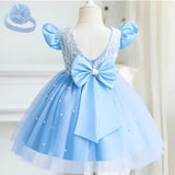 Baby Dress Girl Beading 1st Birthday Dress For Baby Girl Dress Elegant Princess Dresses Infant Party Christening