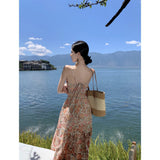 Zingj Suit Temperament Halter Vest Top Female Summer Seaside Vacation Two Sets Of High End Skirt