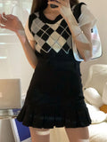 Sexy High Waist Pleated Mini Skirt Women Korean Fashion A Line Skirt Summer Preppy Style Casual All Match Black Skirt