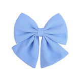 Pcs/lot Cute Solid Cotton Hair Bows With Clip For Girls Hair Clips Handmade Hairpins Barrettes Headwear Kids Hair