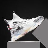 Fashion Classic Men Sneakers Spring Breathable Running Shoes for Men Graffiti Sport Shoes High-top Mesh Walking Jogging