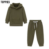 Fashion Child Set matching hoodies Two Piece Set Family Pullover Sweatshirts 2020 clothes for girls boys