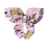 Chiffon Bowknot Silk Hair Scrunchies Women Pearl Ponytail Holder Hair Ties Hair Rope Rubber Bands Headwear Hair