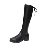 Flat Over-Knee Elastic Boots Women Thicken With High-Tender Boots Wish Knight