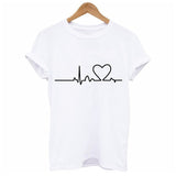New Harajuku Love Printed Women T-shirts Casual Tee Tops Summer Short Sleeve Female T shirt for Women