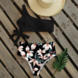 Bikinis Women 2023 New One Shoulder Swimwear High Waist Swimsuit Bandage Bathing Suits Beach Wear Biquini