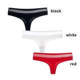 Women G-String Cotton Thongs Solid Sexy Panties Lace Underwear Female T-back Underpants Girls Bikini Panty Thongs
