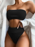 Zingj Outside Single Swimsuit Hot Style Bikini Hot Selling Bikini Swimsuit Pure Color Swimsuit Split Swimsuit