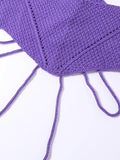 Crochet Knit Skirt Set- Outfit