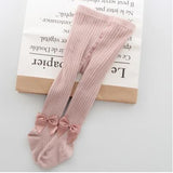 0-10 Yrs Children Spring Autumn Winter Bowknot Tights Cotton Baby Girls Pantyhose Kids Infant Knitted Collant