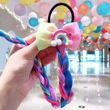 Sweet Colorful Hairpin Lovely Children Girls Hairclip Kids Cute Barrette Cartoon Extension Braider Rainbow Hair