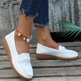 Autumn New Lefu Shoes Casual Shoes Bean Shoes Large Size Women's Shoes Flat Heel Elderly Mother Shoes Women's Single