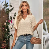 And Summer 2025 New Hot Style Women's Casual Style V Collar Pure Color Fur Ball Jacket