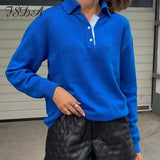 V Neck Pullover Knitted Women Long Sleeve Green Oversized Autumn Winter Sweater Casual Fashion Jumper Tops Loose