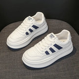 Wind Thick-Soled Shoes Women's Autumn 2025 Design Feeling Casual Women's Shoes Round Head Niche With Small White