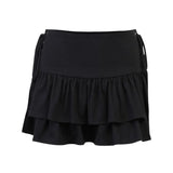 Summer New Hot Girls Sexy Slim Side Waist Tie Half Skirt Women's Fashionable