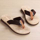 Men Shoes Summer Bohemia Beach Sandals Striped Slippers Flip Flops For Men Platform Sandals Beach Slippers Size