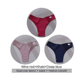 Cotton Brazilian Women's Panties V Waist G-String Underwear Women T Back Underpants Intimate Lingerie Women's