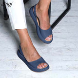Zingj Women Sandals Flops Fashion Rome Slip-On Breathable Non-slip Shoes Woman Slides Solid Casual Female 2023 Dropshipping 211-0-Outfit