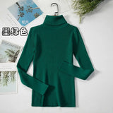 Basic Turtleneck Women Sweaters Autumn Winter Thick Warm Pullover Slim Tops Ribbed Knitted Sweater Jumper Soft Pull