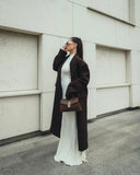 Knitted Turtleneck Pleated Tank Maxi Dress- Outfit