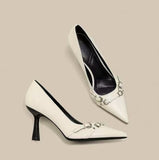 And Familiar Women's High-Heeled Shoes In The Spring And Autumn Of 2025 New French Temperament Sharp-Headed Fine Heel Single Shoe