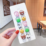 New Girls Cute Cartoon Flower Small Scrunchie Kids Ponytail Hair Tie Elastic Hair Bands Fashion Hair Accessories