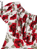60s Rockabilly Women Swing Dress Summer Off Shoulder Sexy Midi Female Beach Vestidos Elegant Ladies Vintage Party