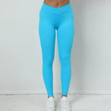 Zingj Butt Cross Waist Fitness Pants Women's Pleated Butt Yoga Pants Running Sports Speed Dry Tights-Outfit