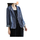 Zingj Blazer Female Autumn 2024 The New Art Retro Jacket Korean Version Loose Casual Coat Ins Tide-Outfit