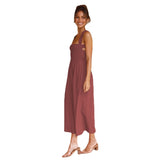 Zingj 2023 Sexy Outback Solid Color Cotton And Linen Collar Sling Dress