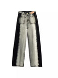 Zingj And Black Color Casual Jeans Female Spring And Autumn Straight Tube Loose Design Sense High Waist Show Thin Versatile Wide Leg Floor