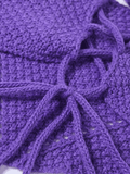 Crochet Knit Skirt Set- Outfit