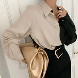 Sleeve Women Blouse 2021 New Spring Office Lady Button Turn Down Collar Shirts for Women Plus Size Ladies Fashion