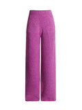 Fashion Temperament Casual Set 2025 Summer New Round-Neck Knitted Fork Top + High-Rise Straight-Legged Trousers