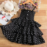 Lace Dress Flower Design Princess Dress Sleeveless Party Ball Gown Mesh Tutu Dress for Girls 3-8Ys Casual Clothing