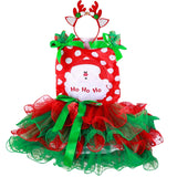 Claus Girls Xmas Party Dress Kids Christmas Dresses New Years Girl Vestido Fancy Christmas Dress Girl Long Sleeves