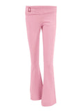 Knit Zipper Hodded Top And Pants Set-Outfit