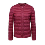 New winter Women Ultra Light White Duck Down Jacket Short Coat Slim Casual Down Coats Female Plus Size S-3xl Warm