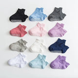 Pairs/lot 0 to 6 Yrs Cotton Sock With Rubber Grips Four Season Children's Anti-slip Boat Socks For Boys Girl Low Cut Floor