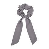 scrunchie hair ties Scarf Elastic Hair Rope for Women Hair Bow Ties Scrunchies Hair Bands Flower Print Ribbon
