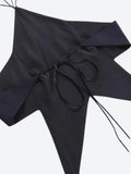 Star Lace Up Backless