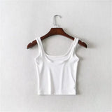 Zingj Trendy Women's Vest With Sexy Solid Color Wears A New Summer Sleeveless Blouse With High Waist And Navel